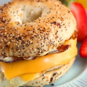Bacon and Cheese Bagel