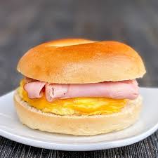 Egg, Ham and Cheese Bagel