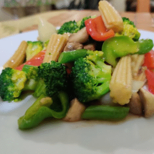 Stir Fry Wok Vegetables and Jasmine Rice