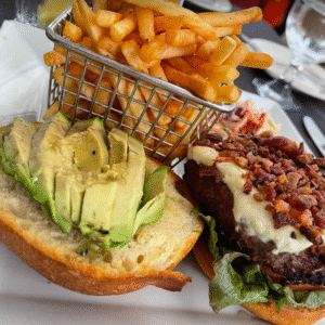 Bacon Feta Avocado Burger