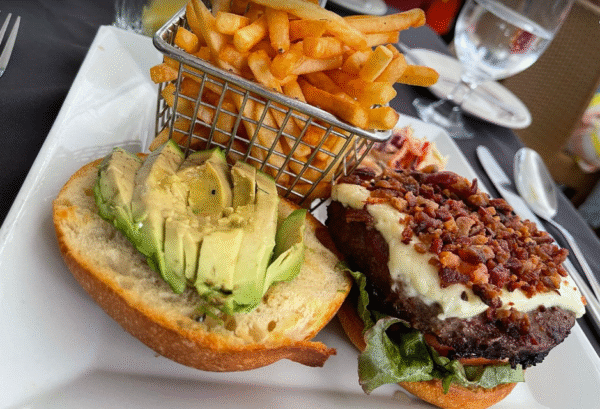 Bacon Feta Avocado Burger